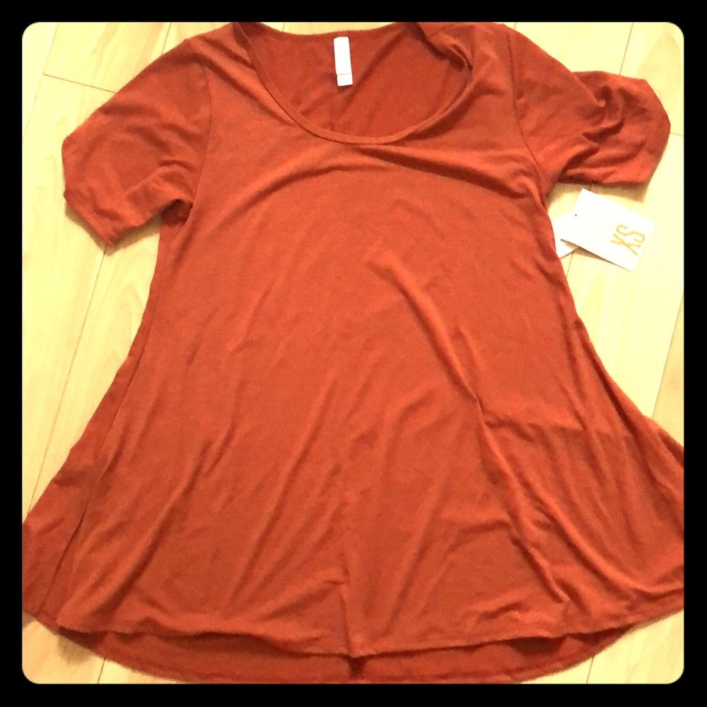 NWT Lularoe Perfect T XS burnt orange